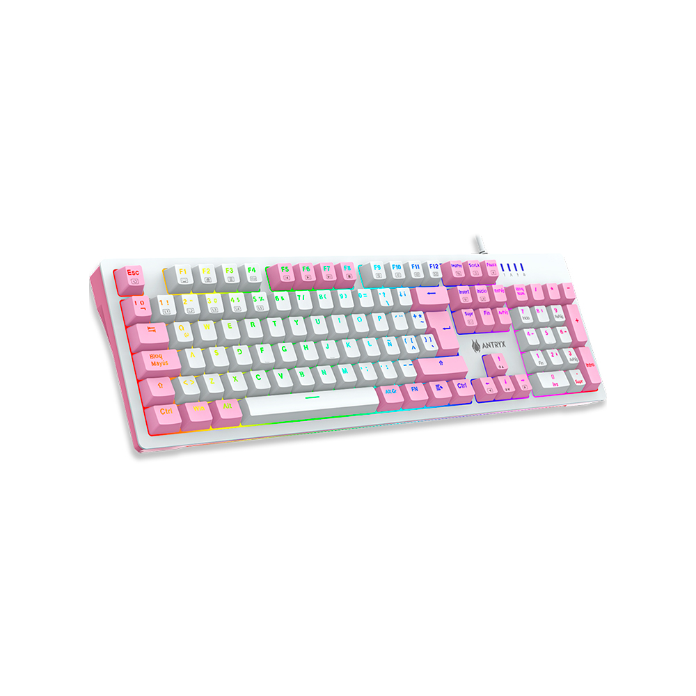 Kit Gaming Teclado Mecánico + Mouse Antryx GC-5400 Pink - Imagen 2