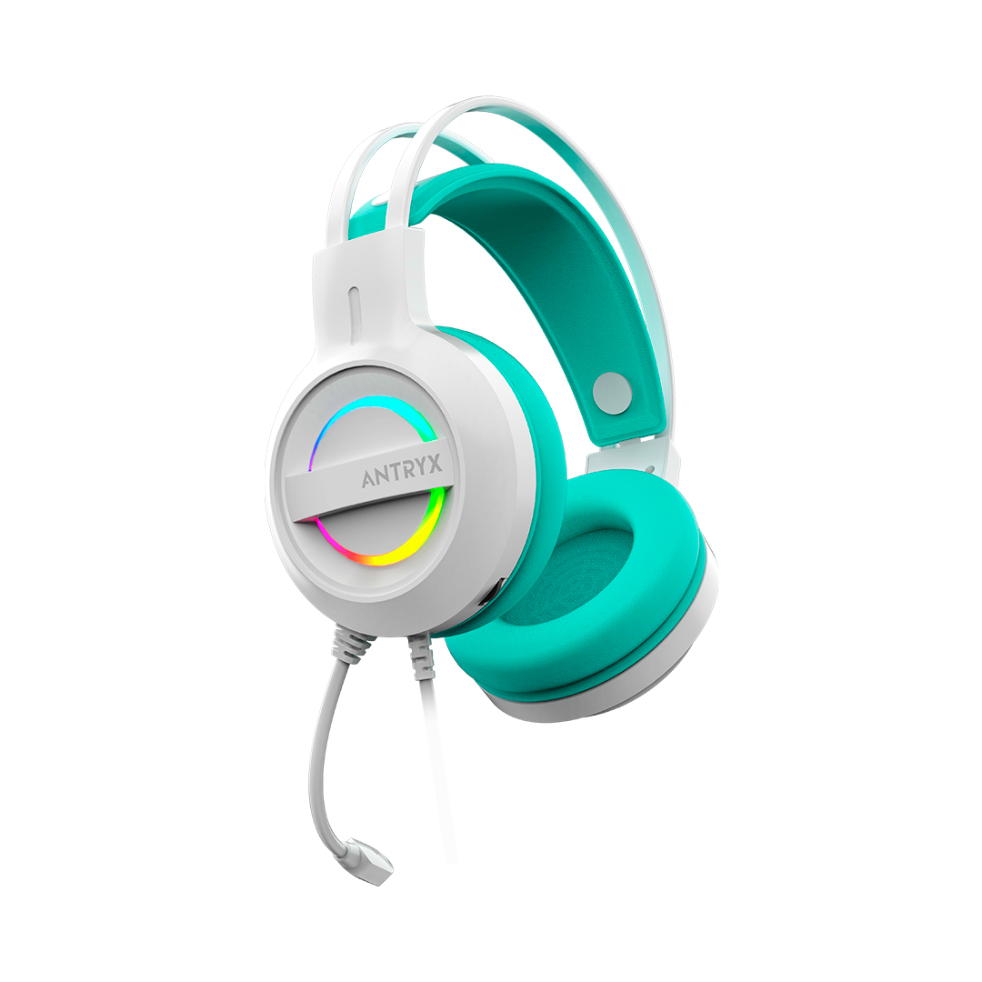 Audífono Gaming Antryx Iris-W Turquesa - Imagen 2
